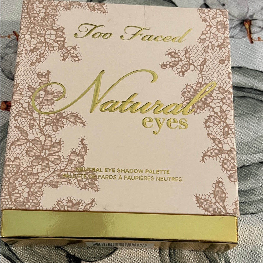 Too Faced Natural Eyeshadow Palette with Gold and Cream